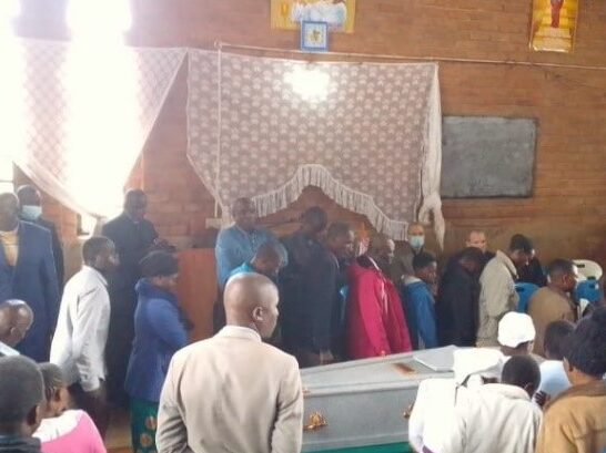 The body that once housed Pastor Chipembere's soul was presented for viewing by the members of his congregation